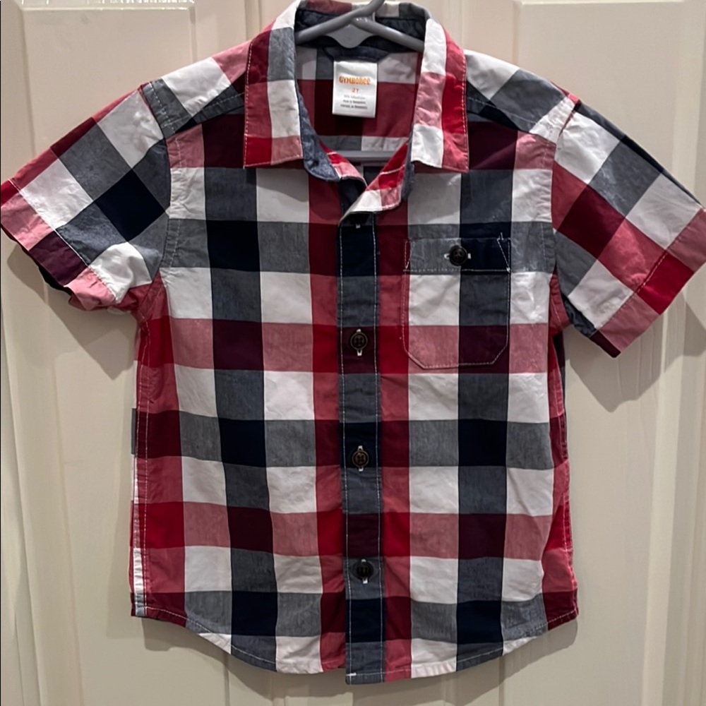 Gymboree Red White and Blue Button Down Shirt